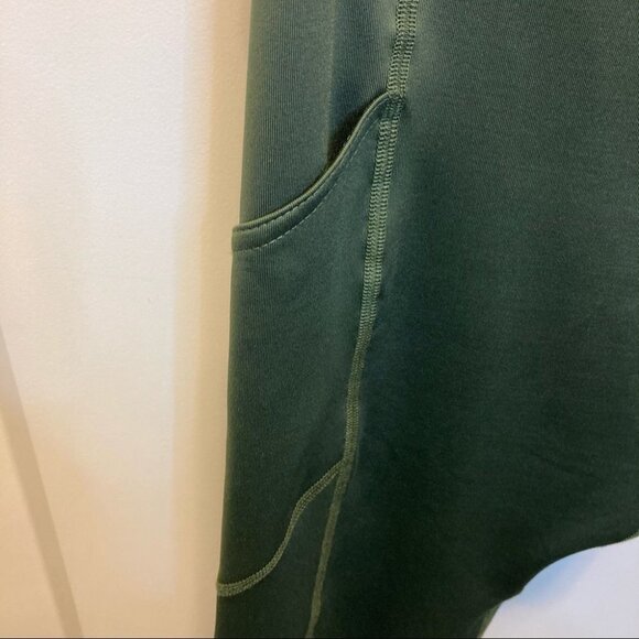 INNER FIRE Sz 12 Green Black Mesh Leggings w/ Pockets - Picture 4 of 8